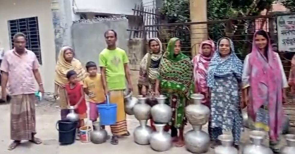 বন্দরে ১৯নং ওয়ার্ডের মদনগঞ্জে ‎পানির জন্য হাহাকার, জনজীবন বিপন্ন