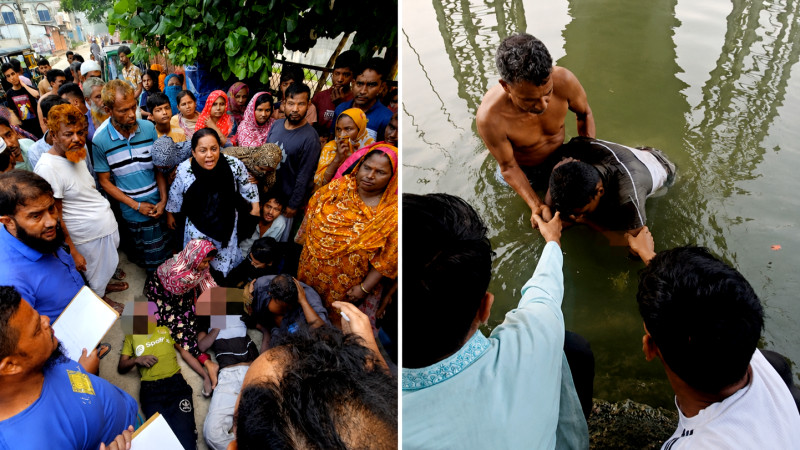 সিদ্ধিরগঞ্জে ডিএনডি লেকে গোসলে নেমে দুই কিশোরের মৃত্যু