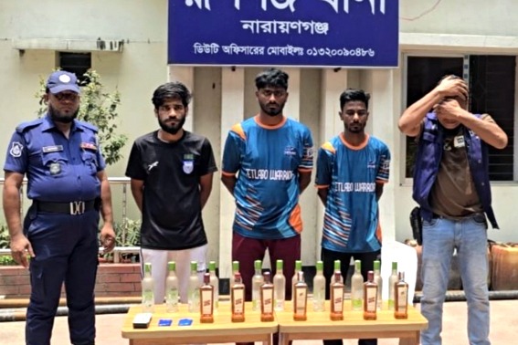 রূপগঞ্জে ইয়াবা-বিদেশি মদসহ ৩ মাদক কারবারি গ্রেফতার