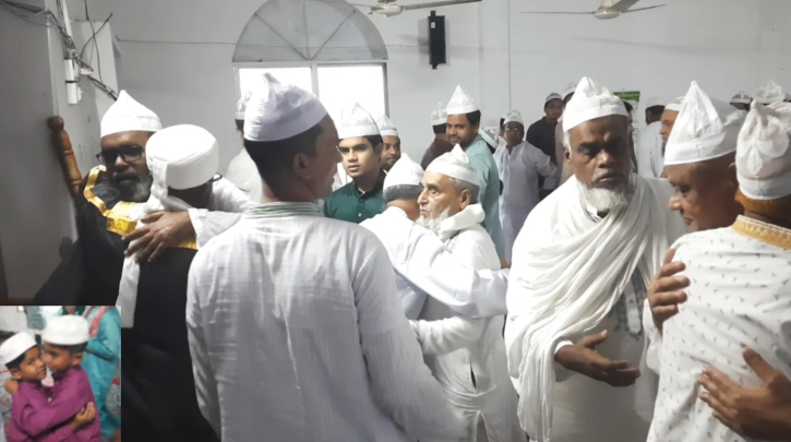 ফতুল্লার লামাপাড়ায় সৌদির সঙ্গে মিল রেখে ঈদ উদযাপন