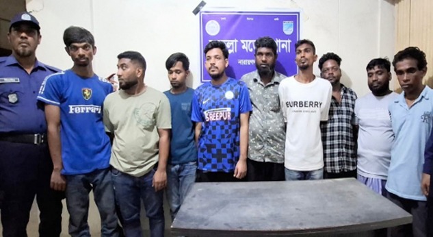 ফতুল্লায় পুলিশ, র‌্যাব ও ডিবির যৌথ অভিযানে গ্রেপ্তার ৯ 