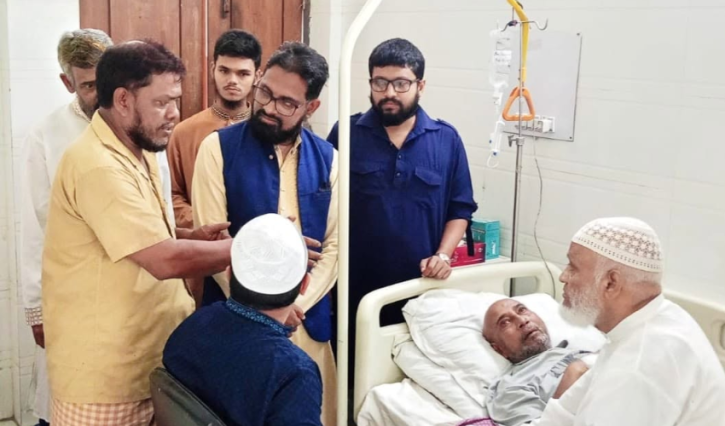 অসুস্থ সাংবাদিক হাফিজুর রহমান মিন্টুর খোঁজ নিলেন জামায়াত নেতারা