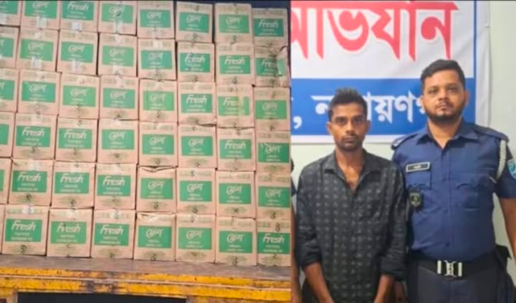 সোনারগাঁ থেকে আত্মসাৎ হওয়া ২৫ লাখ টাকার সয়াবিন তেল উদ্ধার, চালক গ্রেপ্তার