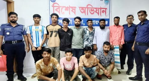 সোনারগাঁয়ে বিভিন্ন অ’ভিযোগে ১১ জন গ্রে’প্তার