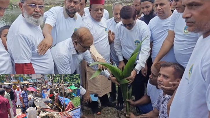 সিদ্ধিরগঞ্জে বৃক্ষরোপণ ও অবৈধ স্থাপনা উচ্ছেদ    