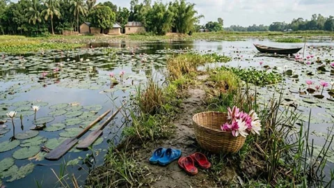 শাপলা তুলতে গিয়ে প্রাণ গেল দুই চাচাতো বোনের