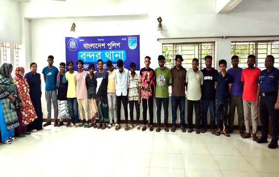 বন্দরে মাদক ব্যবসায়ীসহ বিভিন্ন অপরাধে ১৯ জন গ্রেফতার