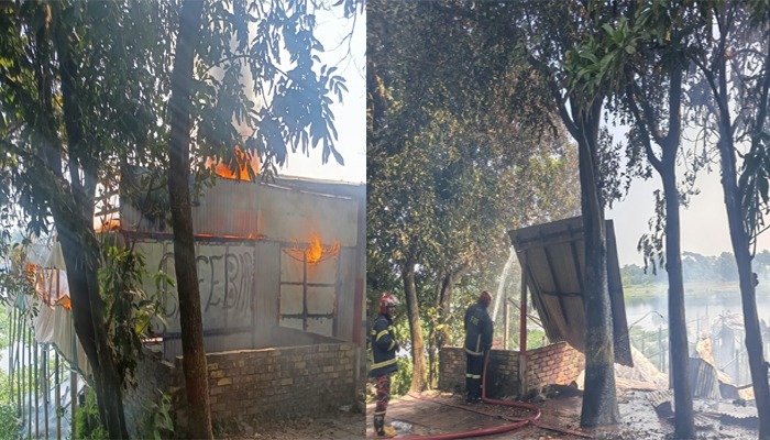 বন্দরে মাদকবিরোধী অবস্থানের জেরে সাবদীতে ‘ফুলের বাগান রেস্টুরেন্টে’ আগুন